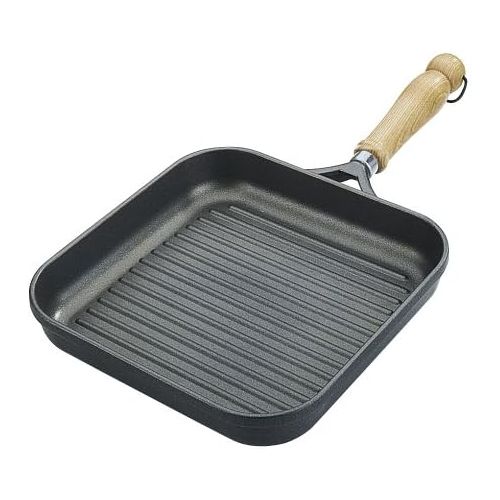  Berndes Classics Bonanza Grillpfanne, Aluguss, grau, 24 cm