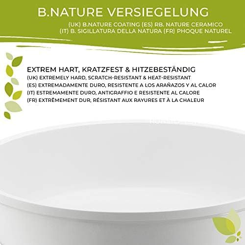  Berndes 032169 Vario Click Induction White Schmorkasserolle mit Glasdeckel 32 cm