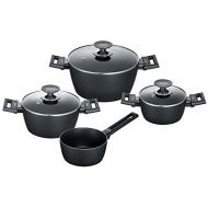 Berndes 11301 Alu Induction Kochtopfset 4-teilig, Aluminium, schwarz