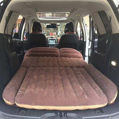  SUV Air Mattress, Berocia Thickened Car Bed Inflatable Home Air Mattress Portable Camping Outdoor Mattress, Flocking Surface, Fast Inflation