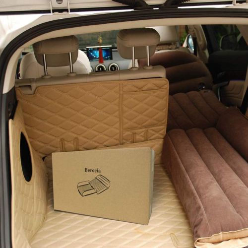  SUV Air Mattress, Berocia Thickened Car Bed Inflatable Home Air Mattress Portable Camping Outdoor Mattress, Flocking Surface, Fast Inflation