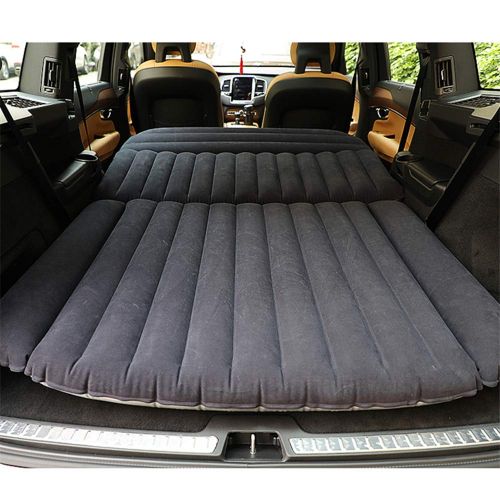  Berocia Zoiibuy SUV Air Mattress Camping Bed,Outdoor SUV Dedicated Mobile Cushion Extended Travel Mattress Air Bed Inflatable for SUV Back Seat,Fit 95% SUV (Black 70.9×50)