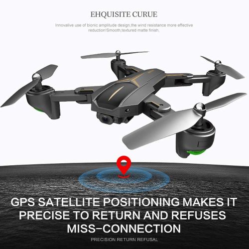  Bescita bescita RC Helicopter Drone, VISUO XS812 GPS 5G WiFi FPV 5MP 1080P 120° Weitwinkel Kamera HD | Headless Modus Smart Follow Faltbare One Key Return | 3,7 V 1800 mah Lipo Batterie RC