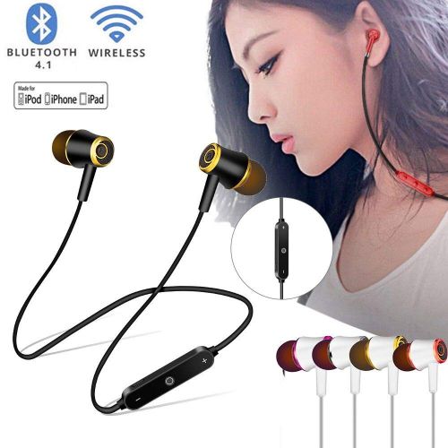  Bescita bescita Bluetooth Sport in-Ear Kopfhoerer, V4.2 IPX5 Schweissresistent Stereo magnetischer Sport Ohrhoerer mit 10 Meter Reichweite, eingebautes Mikrofon fuer iPhone, Huawei und Samsung