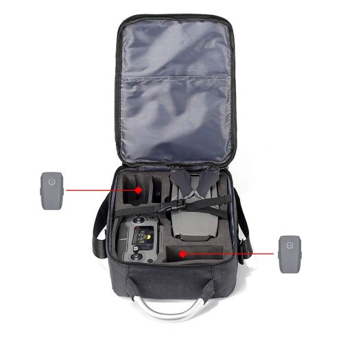  Bescita bescita Drone Rucksack Handtasche, Wasserdichter Rucksack Reisetasche Outdoor Carry on Storage Bag Portable Tasche fuer DJI Mavic 2 PRO/Zoom Drone (Blau)