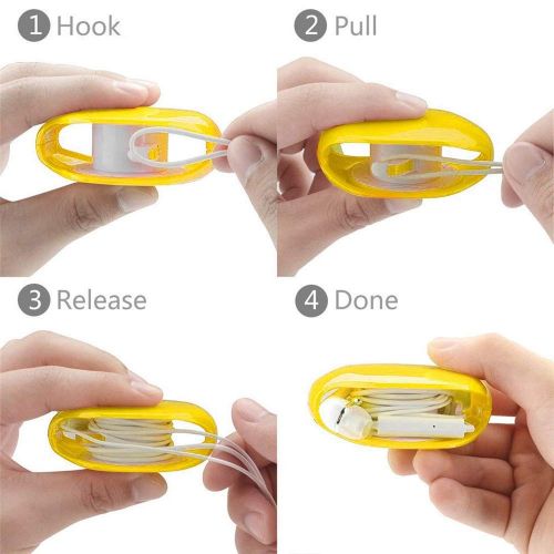  Bescita bescita Bluetooth Sport In-Ear Headset Smart Storage Box/Earbuds Holder Case/Earphone Bobbin Winder Wrap/Cord Tangle-Free Portable Manager/Cable Storage Organizer/Kabel Management