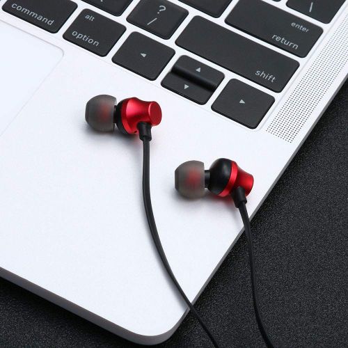  Bescita bescita Bluetooth Sport in-Ear Kopfhoerer, TF MP3-Flash-Speicherkarte SD-Karte V4.2 Stereo Magnetischer Sport Ohrhoerer mit 10 Meter Reichweite, Eingebautes Mikrofon fuer iPhone, Huaw