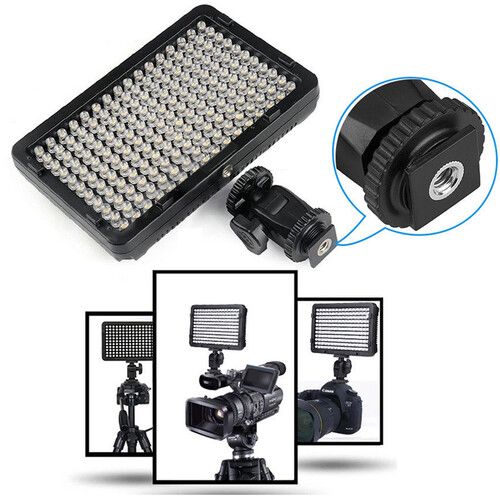  Bescor WAFFLE 176 Bulb LED 3-Light and AC Adapter Kit