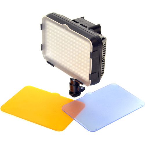  Bescor XT160 Bi-Color LED On-Camera 1-Light Kit with Stands and Battery