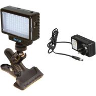 Bescor LED-70 On-Camera LED Light, Ball Head Clip Clamp & Power Adapter Kit