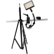 Bescor Grip-181K Gripper Gooseneck Bi-Color 1-Light Kit with Light Stand