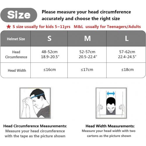  Besmall Kids Bike Helmet Skateboard Adjustable Helmet Impact Resistance Ventilation for Multi-Sports Cycling Skateboarding Roller Skate Inline Skating Blading Blue Small