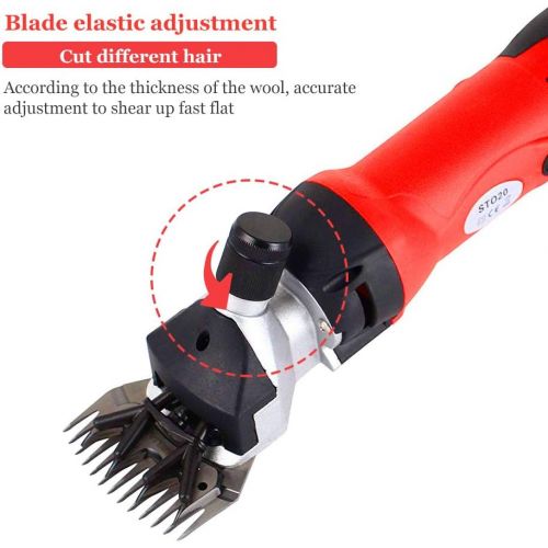  Bespick Electric Wool Shears, High-Power Wool Fader Elektrische Schafscheren, Electric Wool Shears, 500w Sheep Goat Shearing Machine, Shears Cutter 0-2600 RPM