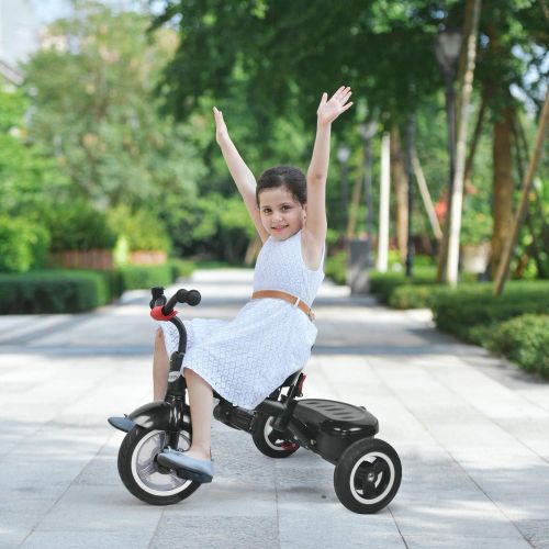  [아마존 핫딜] [아마존핫딜]Besrey besrey Kids Trike 7 in 1 Baby Tricycle Stroller Bike with Push Handle, Rear Facing Seat, for Toddler Boys/Girls, 1-6 Years