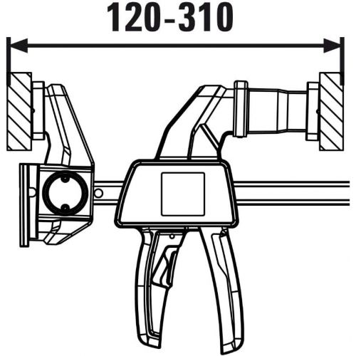  BESSEY EZR One Handed Guide Rail Clamp Set (2X EZR15-6)