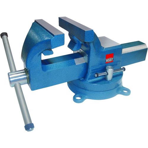  Bessey BV-DF5SB 5 Heavy Duty Bench Vise with Pipe Jaws, Hammer Tone Blue
