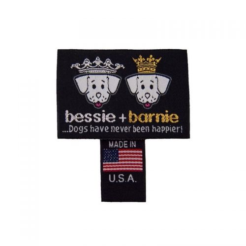  Bessie and Barnie Extra Plush Faux Fur Double-Sided Wavy Striped Top Bagel Dog and Pet Bed