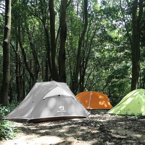 Bessport 3 and 2 Person Backpacking Tent Lightweight, Easy Setup 3 Season Camping Tent -Two Doors, Waterproof, Anti-UV Large Tent for Family, Outdoor, Hiking
