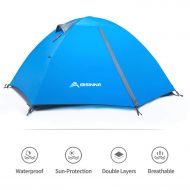 Bessport BISINNA 2 Person Camping Tent Instant Backpacking Waterproof Couple Beach Tent Outdoor Camping Hiking Hunting Adventure Travel Tents with Carry Bag,Easy Setup & Take Down
