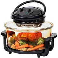 BEST CHOICE PRODUCTS Best Choice Products 12L Electric Countertop Convection Oven wBake, Roast, Steam, Grill, Air Fryer Capabilities, Temperature Dial, Cooking Time, Automatic Shutoff 2 Wire Racks, To