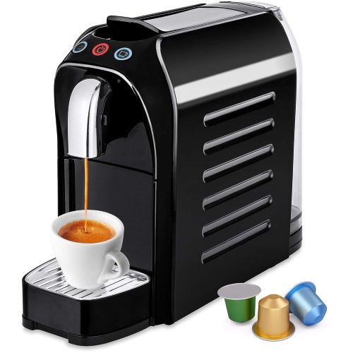  Best Choice Products Automatic Programmable Espresso Single-Serve Coffee Maker Machine w/Interchangeable Side Panels, Nespresso Pod Compatibility, 2 Brewer Settings, Energy Efficie