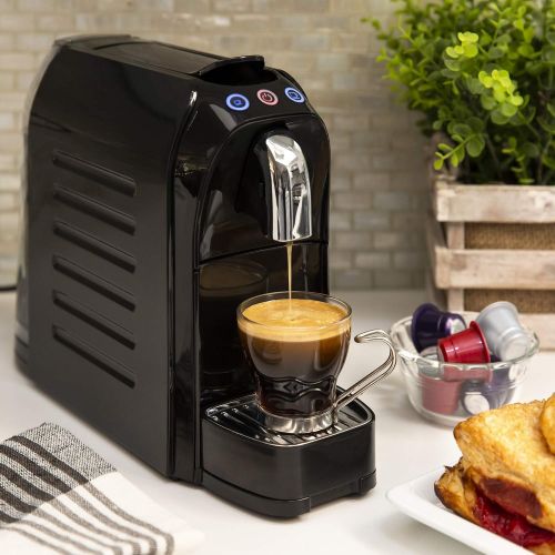  Best Choice Products Automatic Programmable Espresso Single-Serve Coffee Maker Machine w/Interchangeable Side Panels, Nespresso Pod Compatibility, 2 Brewer Settings, Energy Efficie