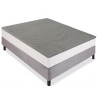 Best Choice Products 2 Queen Size Ventilated Bamboo Charcoal Memory Foam Mattress Topper