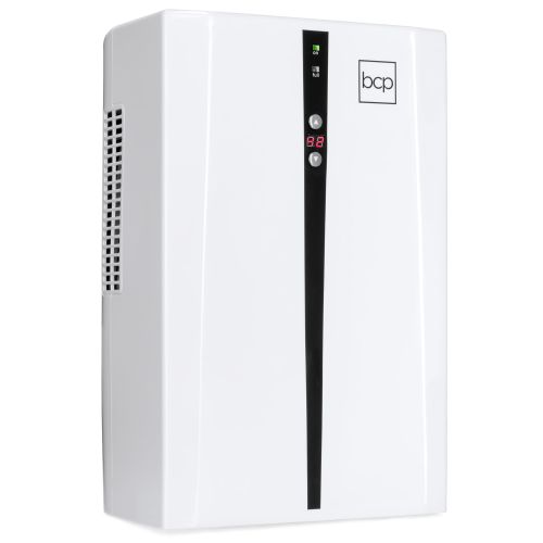  Best Choice Products Portable Thermo-Electric Dehumidifier for 2,200 Cubic Ft Room w 2L Tank, Auto Humidistat - White