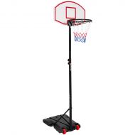 Best Choice Products Portable Kids Junior Height-Adjustable Basketball Hoop Stand Backboard System W Wheels