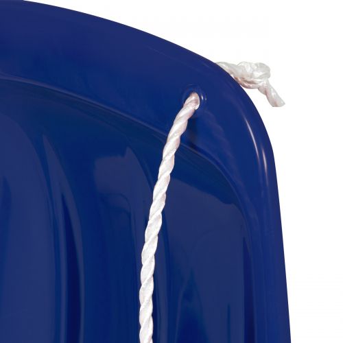  Best Choice Products 48in Kids Outdoor Plastic Sport Toboggan Winter Snow Slider Utility Sled Board Toy w Pull Rope, Curved Edges - Blue