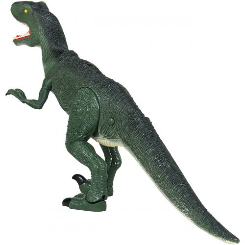  Best Choice Products Remote Control Velociraptor RC Walking Dinosaur Lights & Sounds Kid Pet Toy Animal