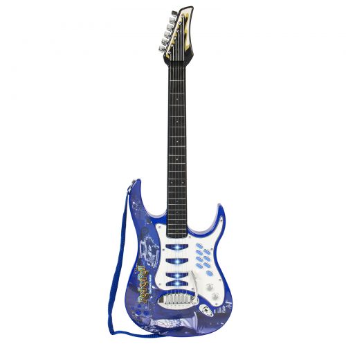  Best Choice Products Kids Electric Musical Guitar Play Set w Microphone, Aux Cord, Amp - Blue