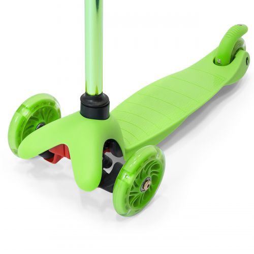  Best Choice Products Kids Mini Kick Scooter w Light-Up Wheels and Height Adjustable T-Bar - Green