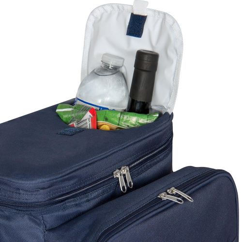  Best Choice Products 2-Person Insulated Picnic Bag Lunch Tote w/Flatware, Plates, Silverware - Blue