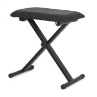 Best Choice Products Piano Bench Adjustable Folding Bench Black Leather Piano Seat Bench New