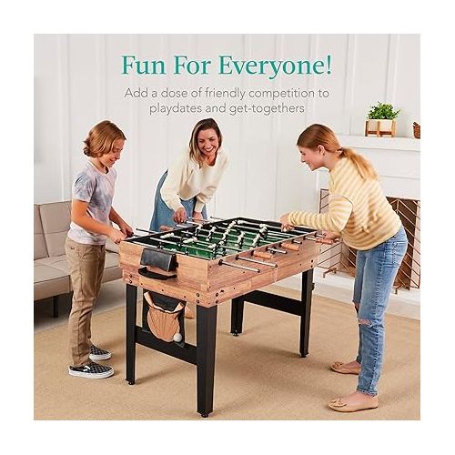  Best Choice Products 13-in-1 Combo Game Table Set for Home, Game Room, Friends & Family w/Ping Pong, Foosball, Basketball, Air Hockey, Archery, Chess, Checkers, Shuffleboard, Bowling