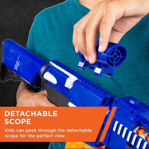  Best Choice Products Kids Softs Foam Dart Blaster Toy Combat Battle Set w/ Long Distance Range, 20 Darts - Multicolor