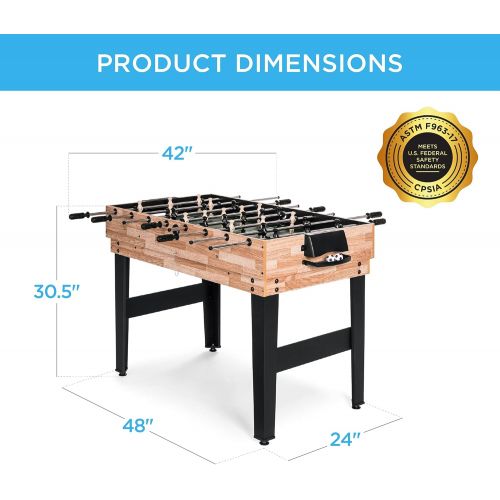  [아마존베스트]Best Choice Products 10-in-1 Game Table w/Foosball, Pool, Shuffleboard, Ping Pong, Hockey, and More