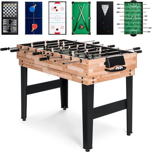  [아마존베스트]Best Choice Products 10-in-1 Game Table w/Foosball, Pool, Shuffleboard, Ping Pong, Hockey, and More