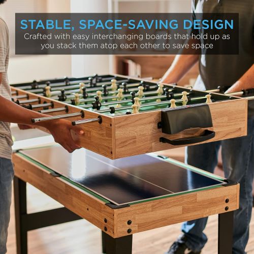  [아마존베스트]Best Choice Products 10-in-1 Game Table w/Foosball, Pool, Shuffleboard, Ping Pong, Hockey, and More