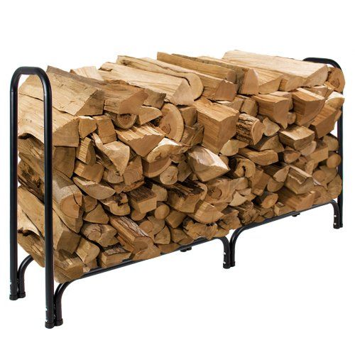  BEST CHOICE PRODUCTS Best Choice Products 8 Firewood Log Rack Large Wood Storage Holder With Cover Heavy Duty Metal Rack