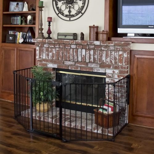  BEST CHOICE PRODUCTS Best Choice Products Baby Safety Fence Hearth Gate BBQ Fire Gate Fireplace Metal Plastic