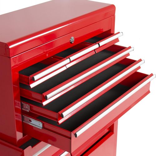  BEST CHOICE PRODUCTS Best Choice Products Portable Top Chest Rolling Tool Storage Box Cabinet Sliding Drawers