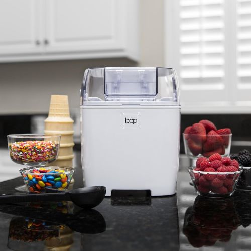  BEST CHOICE PRODUCTS Best Choice Products 1.5L Homemade Soft Serve Ice Cream Maker Machine wLCD Timer, Freezer Bowl, Mixing Paddle, Spoon