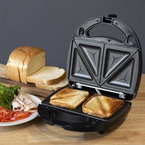  BEST CHOICE PRODUCTS Best Choice Products 3-in-1 750W Dishwasher Safe Non-Stick Stainless Steel Electric Sandwich Waffle Panini Maker Press w 3 Interchangeable Grill Plates, Auto Shut Down, LED Indica