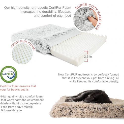  Best Friends by Sheri Orthopedic Dog Bed - Vegan Faux Fur Cushion