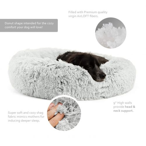  Best Friends by Sheri Luxury Shag Fuax Fur Donut Cuddler (Multiple Sizes)