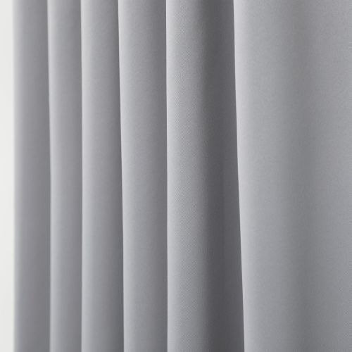  [아마존 핫딜] [아마존핫딜]Best Home Fashion Thermal Insulated Blackout Curtains - Back Tab/ Rod Pocket - Grey - 52W x 72L - (Set of 2 Panels)