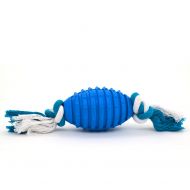 Best Pet Supplies, Inc. Best Pet Supplies Natural Rubber Dog Chew Toy - Football with Rope