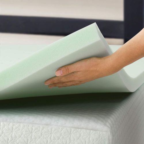  Best Price Mattress Queen Mattress Topper - 1.5 Inch Green Tea Infused Memory Foam Bed Topper Cooling Mattress Pad, Queen Size